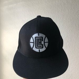 LA Clippers Black and White SnapBack Hat